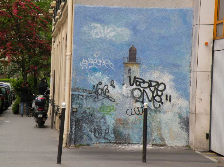  peinture murale, rue des Cordelières
